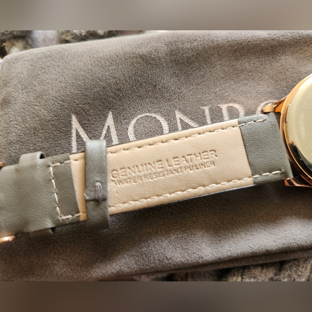 NWT Monroe‎ Watch- Rose gold/gray - Picture 3 of 8